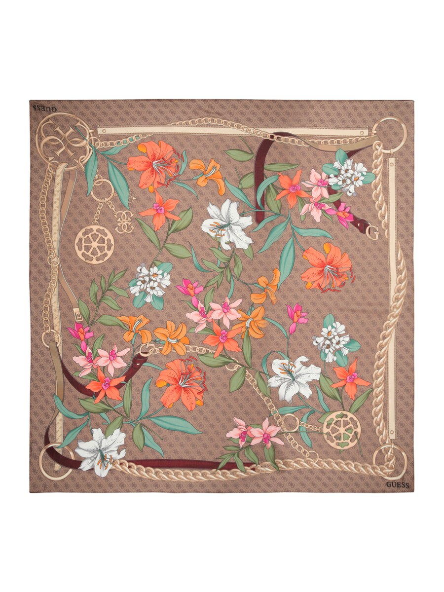 

Шарф GUESS KEFIAH 130X130, Brown