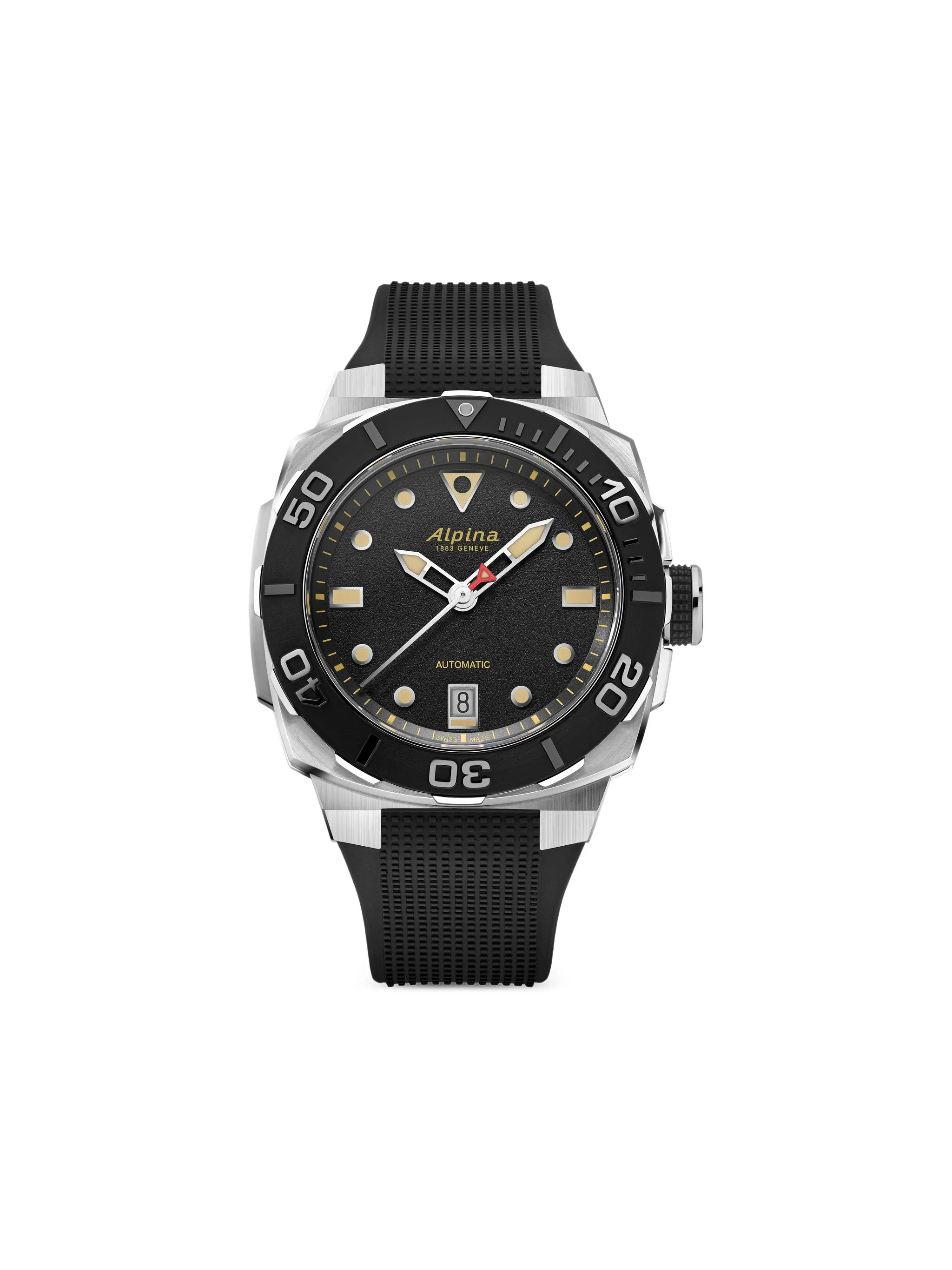 

Наручные часы Seastrong Diver Extreme Automatic 50 мм Alpina, черный