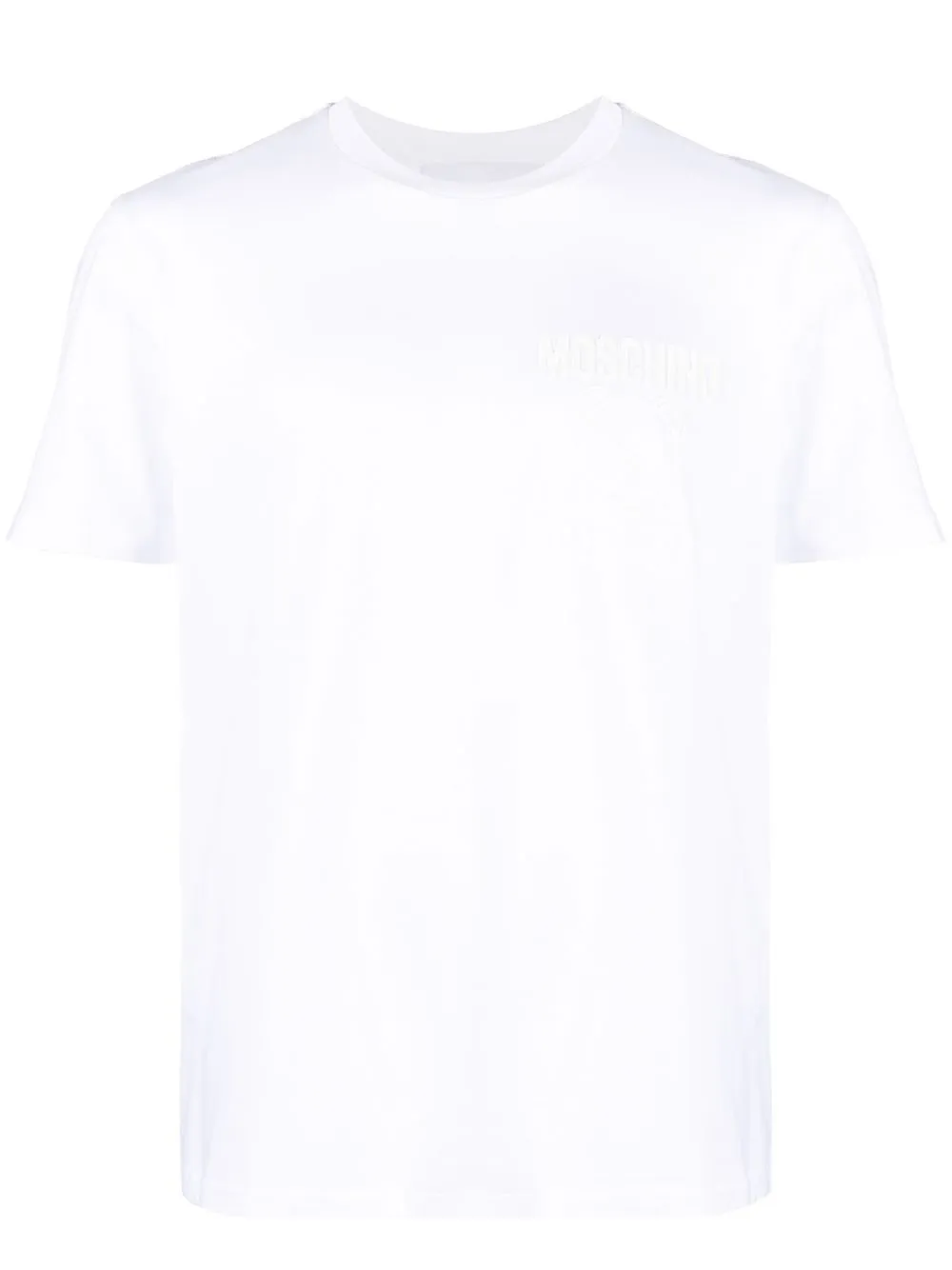 

Футболка из органического хлопка с логотипом Moschino, белый