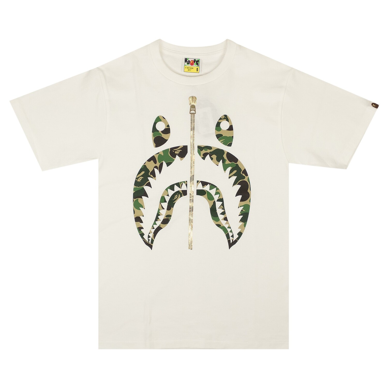 

Футболка BAPE ABC Camo Shark, цвет Белый/Зеленый