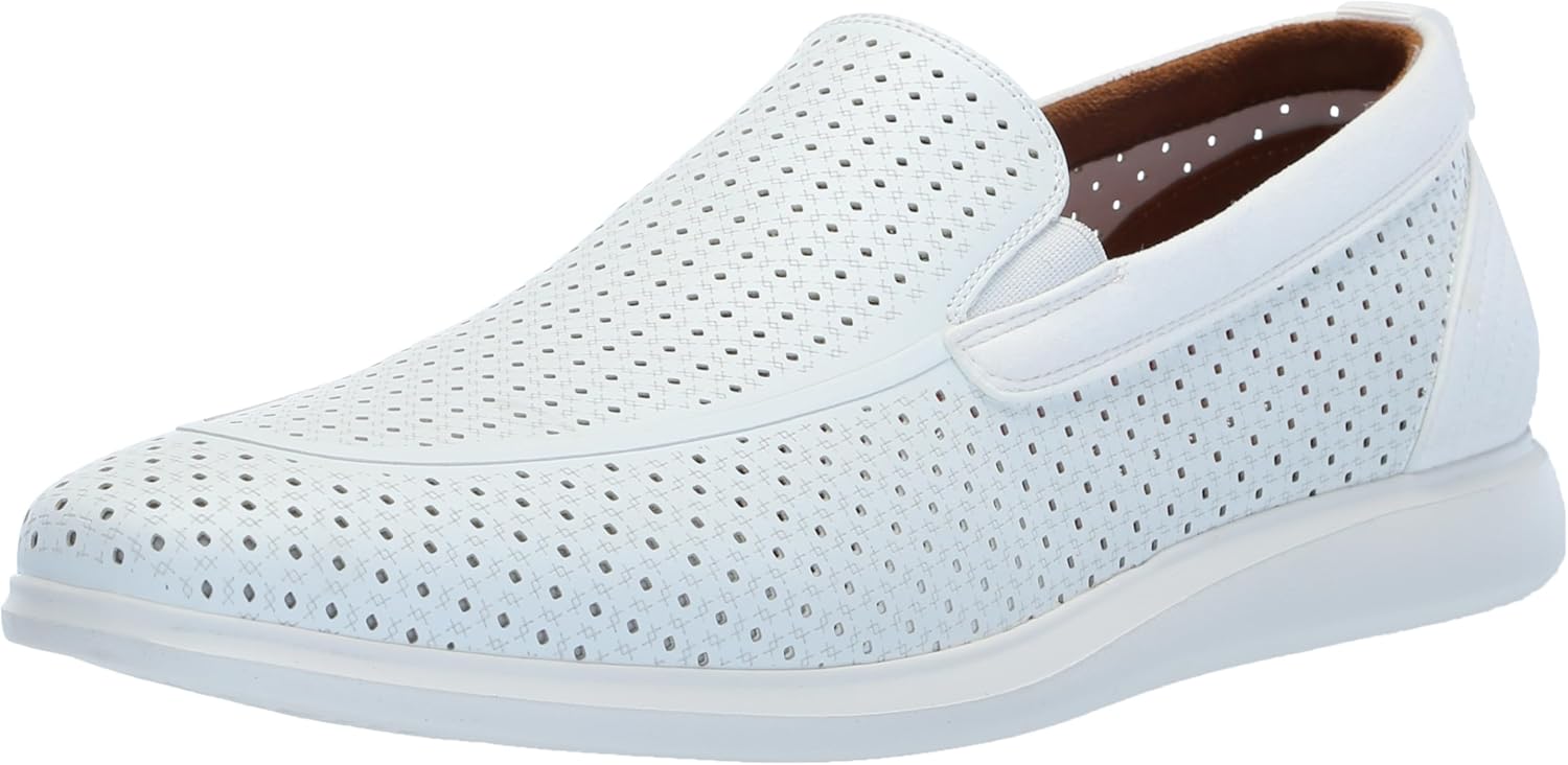 

Мужские слипоны Stacy Adams Remy с перфорацией, белый