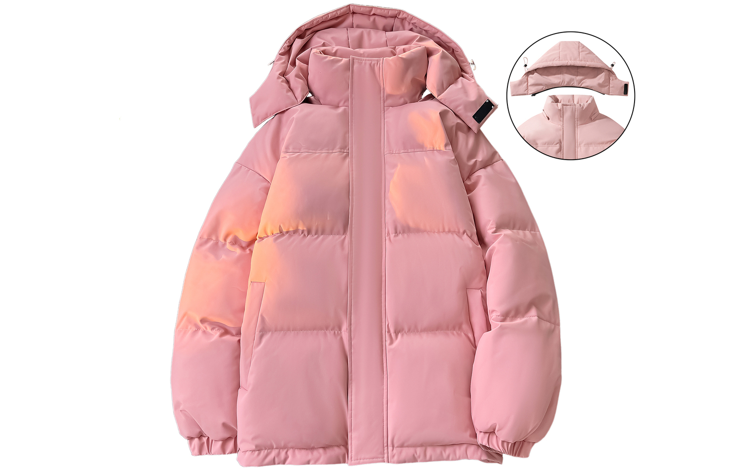 

WARRIOR Пуховик Huichao Riding The Wind Collection унисекс, Pink[Hats & Caps Detachable]