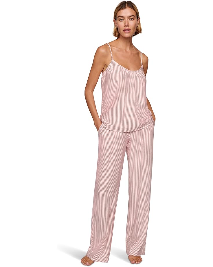 

Женский комплект пижамы Eberjey The Tencel Modal Cami & Pants, Duo Stripe Holly Red