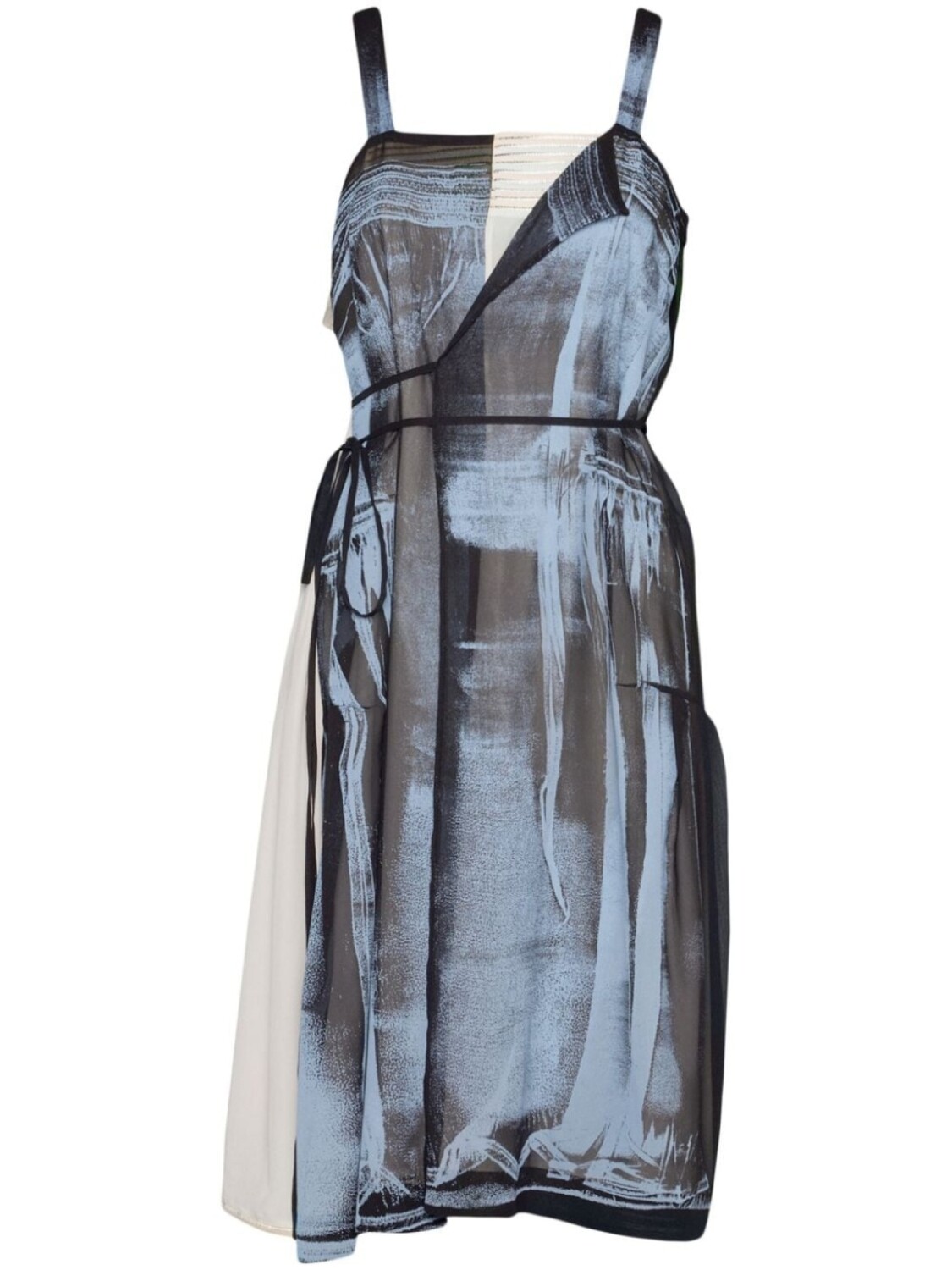

Шелковое платье Freeze Maison Margiela, синий