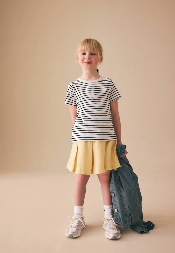 Плиссированная юбка Next, Lemon Yellow — фото 4