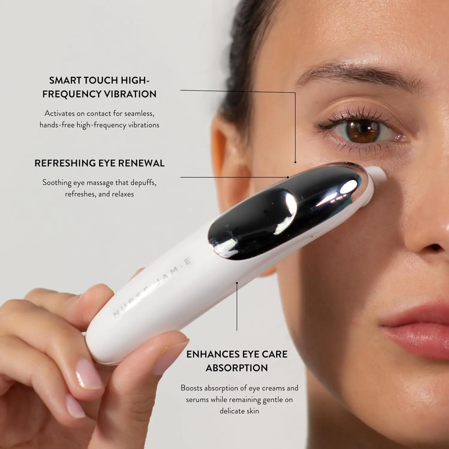 Nurse Jamie Eyeonix массажер для глаз с высокой частотой - вибрирующий ролик против отеков и морщин для лучшего впитывания уходовых средств — фото 4