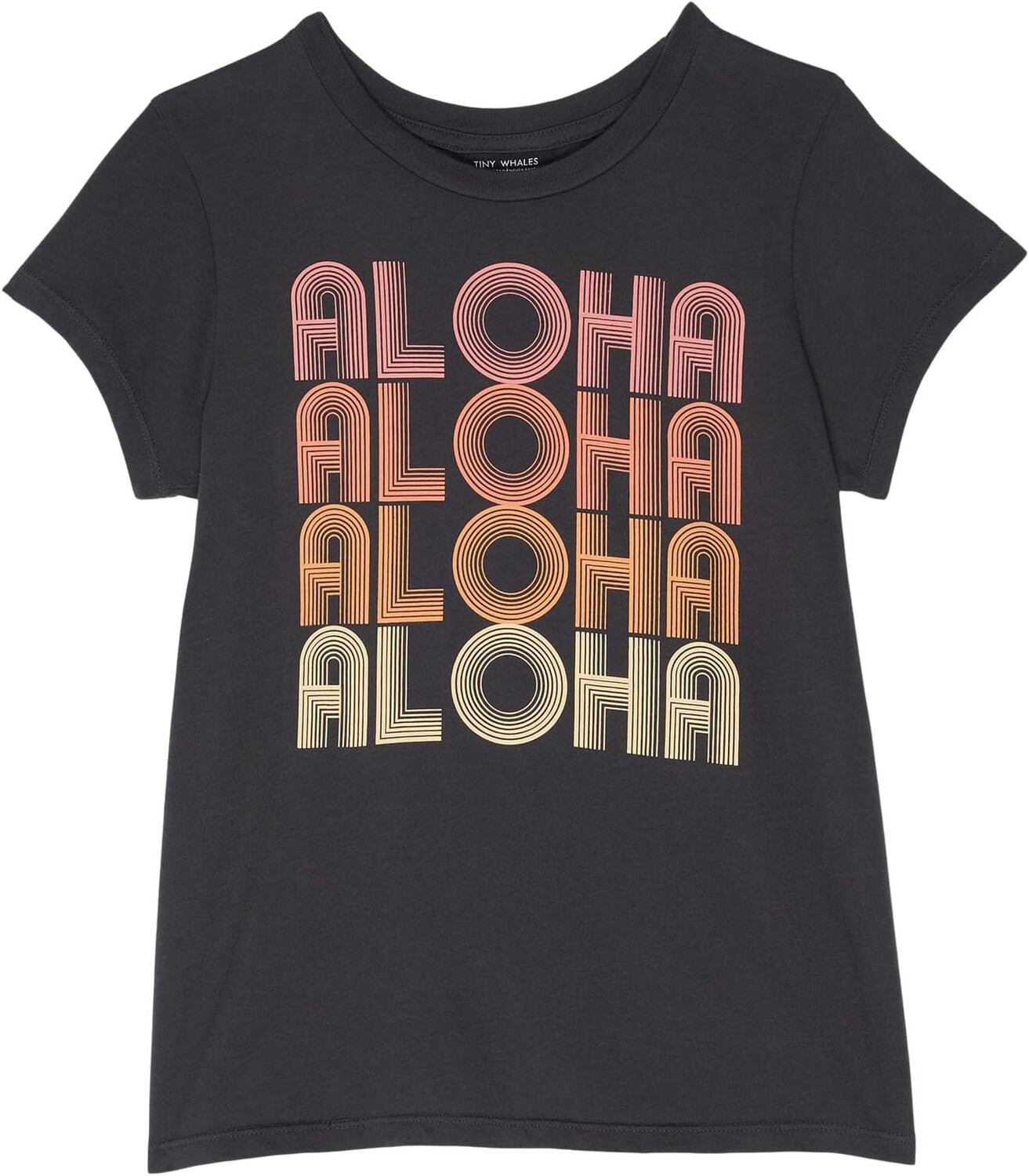 

Футболка Tiny Whales Aloha T-Shirt, цвет Faded Black