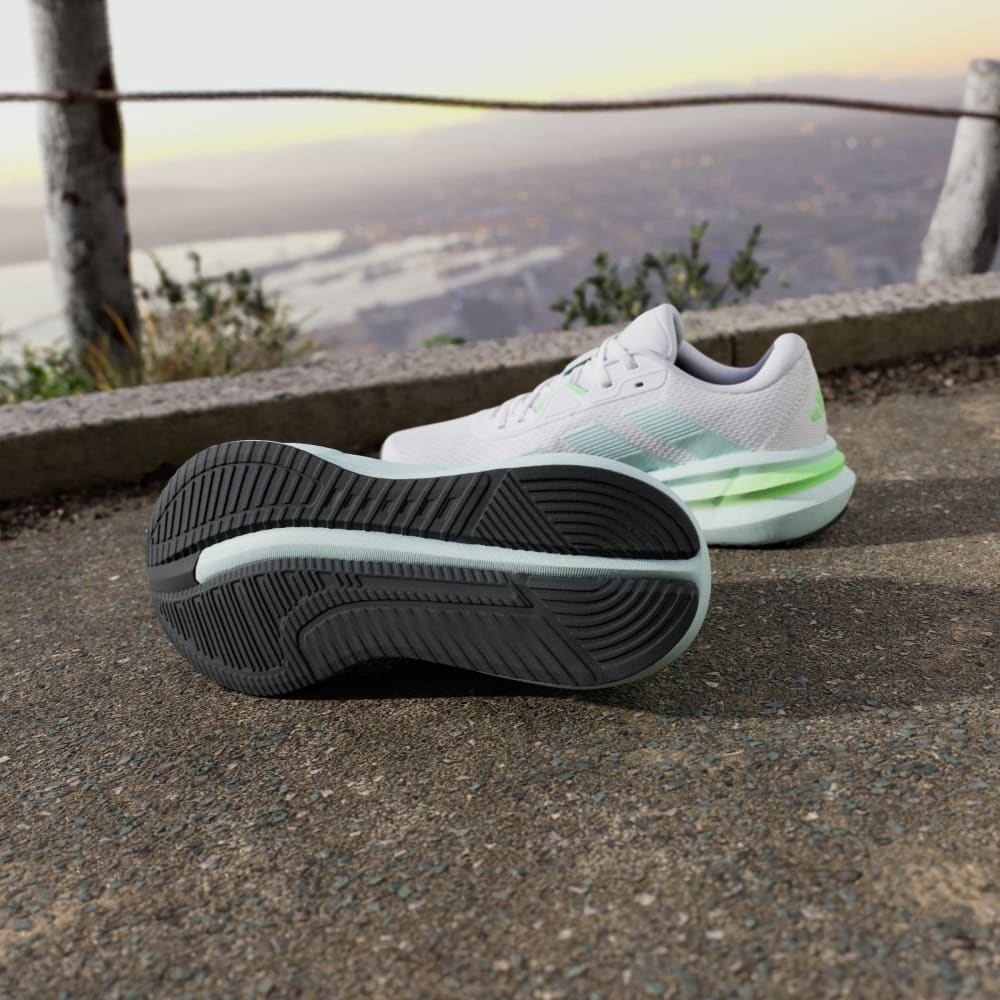 Кроссовки Adidas Galaxy 7 Running Shoes, цвет Cloud White/Halo Mint/Lime Burst — фото 3
