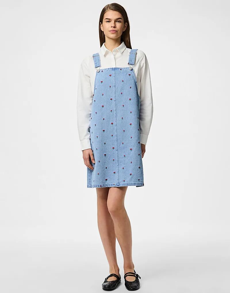 

Платье Pieces Spencer из светло-голубого денима 1