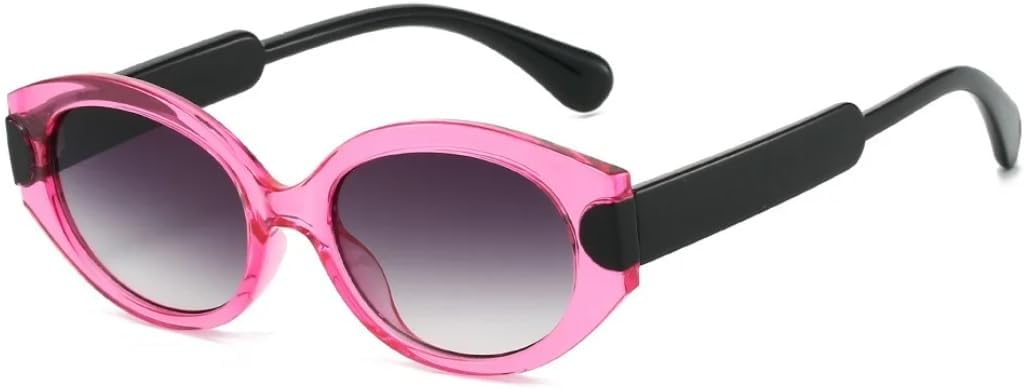 

Ретро солнцезащитные очки «кошачий глаз» с градиентным переходом цвета черепаховой панцири для женщин, роскошная двухцветная оправа, повседневные очки для мужчин с защитой от УФ-излучения UV400 TVTBBVV, Pink Tea