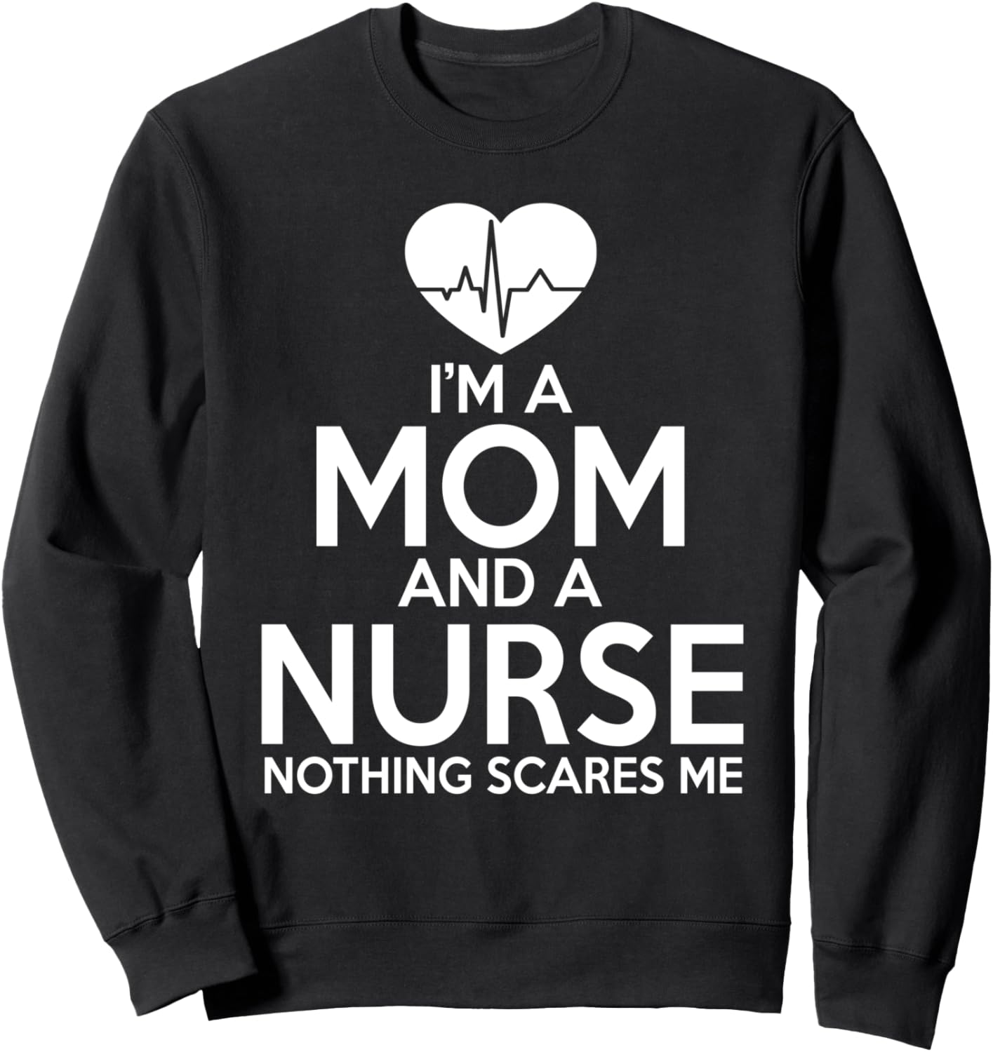 

Я мама и медсестра - забавная толстовка для мамы-медсестры I'M A Mom And A Nurse, черный