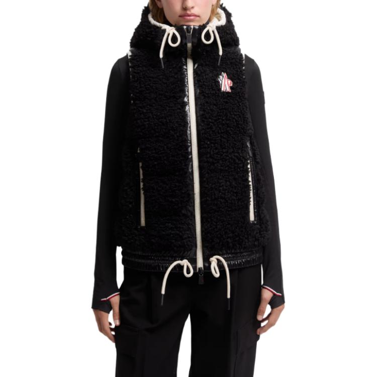 утепленная безрукавка grenoble на молнии Moncler, черный — фото 4