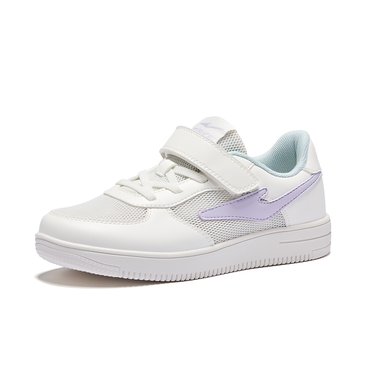 Лоу-топ детские скейтбординг кроссовки Microcrystal White/Aromatherapy Purple ERKE KIDS, Microбелый/Aromatherapy фиолетовый — фото 3