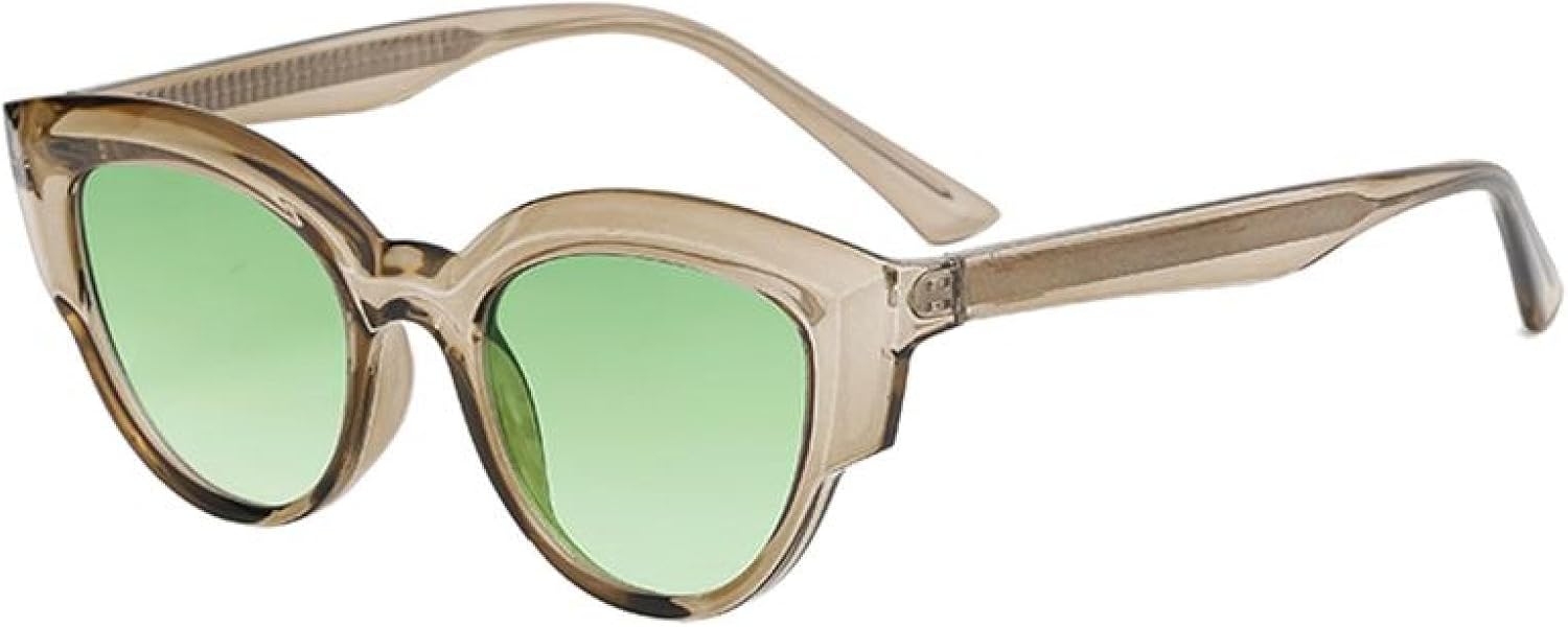 

Классические круглые солнцезащитные очки «кошачий глаз» для мужчин, роскошные стильные очки для вождения, винтажные очки для активного отдыха, для женщин, защита от УФ-излучения UV400 HHZZYVY, C4browngreen