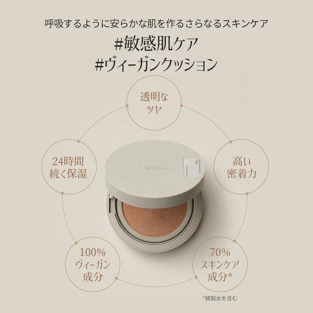 Тональное средство-кушон Su:M37° Skin Stay Soft Glow Cushion #02 Natural Beige 13 г — фото 3