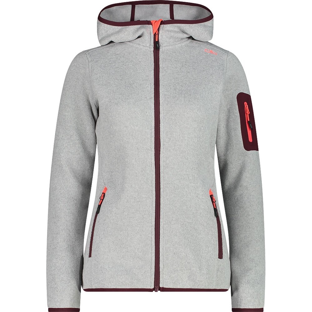 

Куртка CMP 3H19826 Hooded Fleece, серый