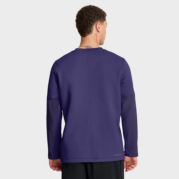 Мужская фиолетовая футболка с длинным рукавом Clemson Tigers 2025 sideline coach performance Nike — фото 3