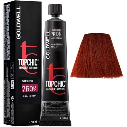 

7Ro Max Striking Red Copper Topchic Теплые красные ТБ 60 мл, Goldwell