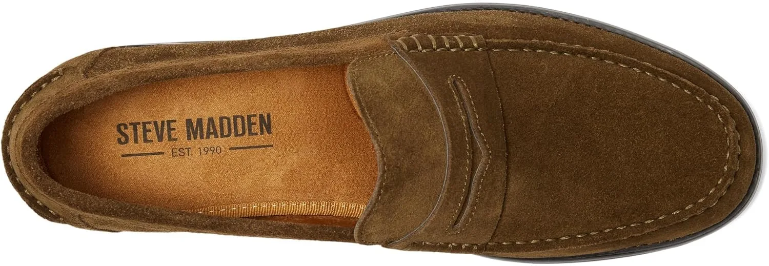 Мужские лоферы Стив Мэдден Алонсо Steve Madden, зеленый/хаки — фото 2