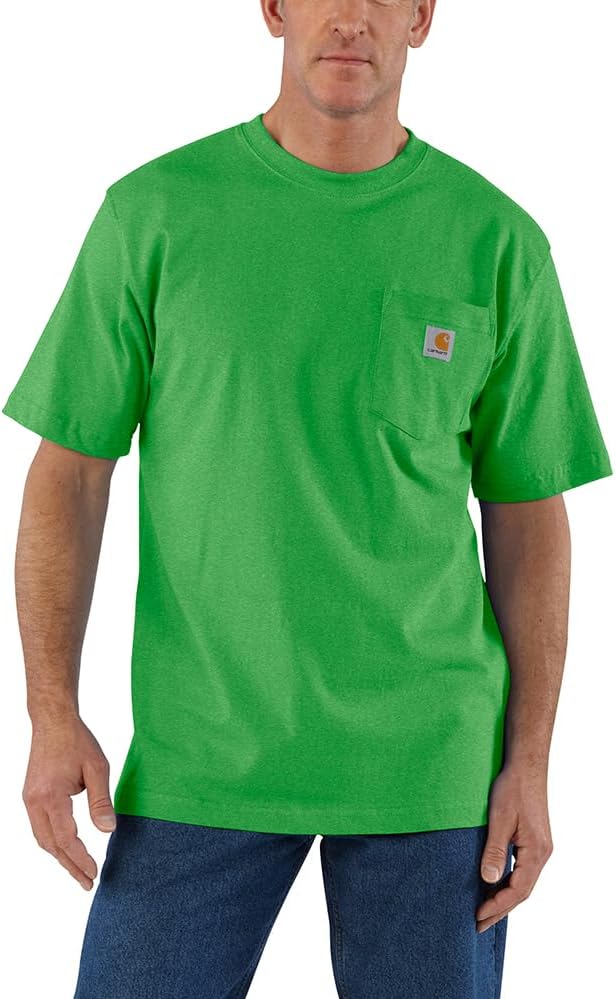 

Carhartt мужская футболка с карманом, свободный крой, тяжелый хлопок, короткий рукав, Olive Green Heather, Зеленый, Carhartt мужская футболка с карманом, свободный крой, тяжелый хлопок, короткий рукав, Olive Green Heather