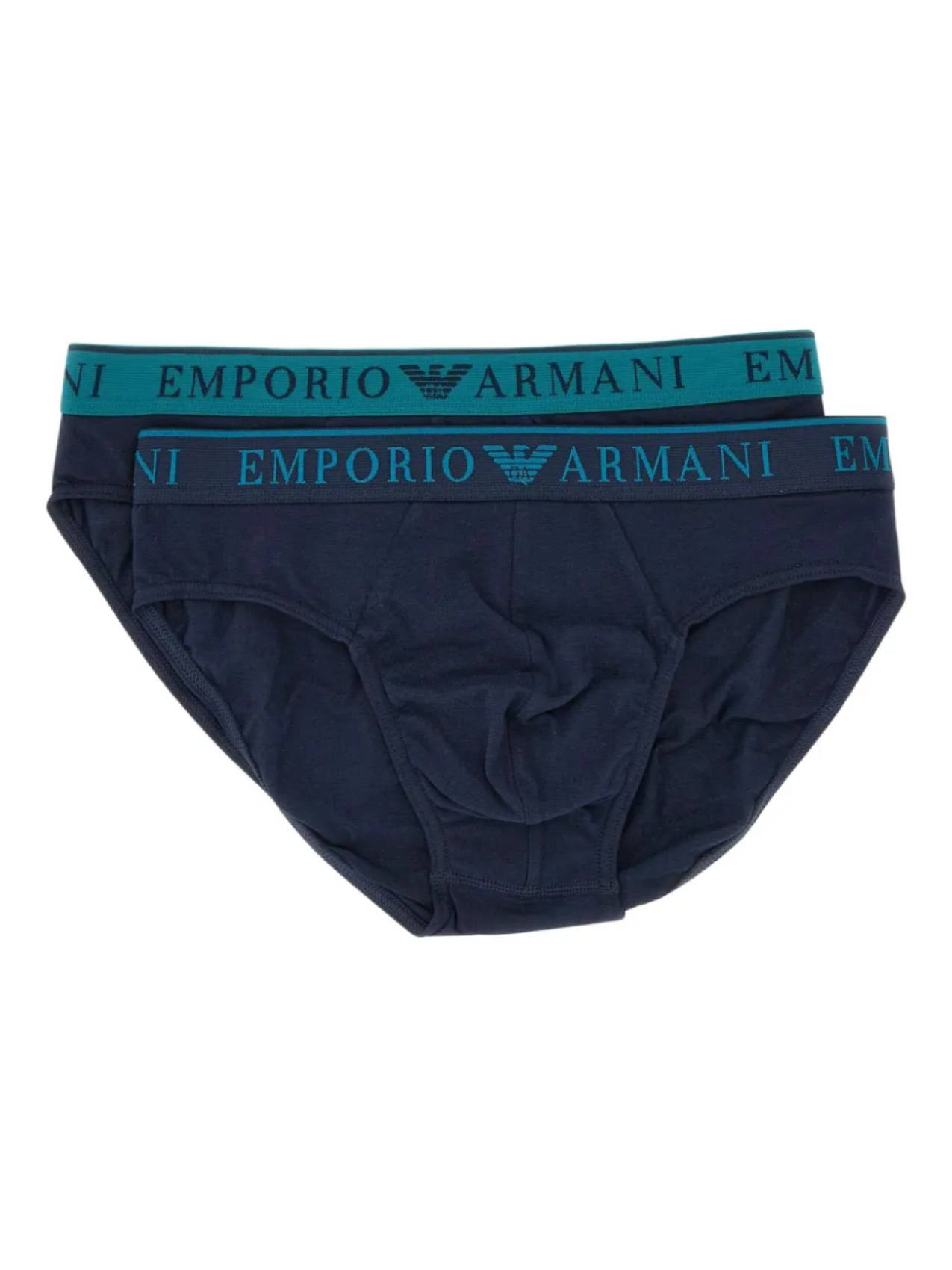 

Упаковка трусов с логотипом на поясе Emporio Armani, синий
