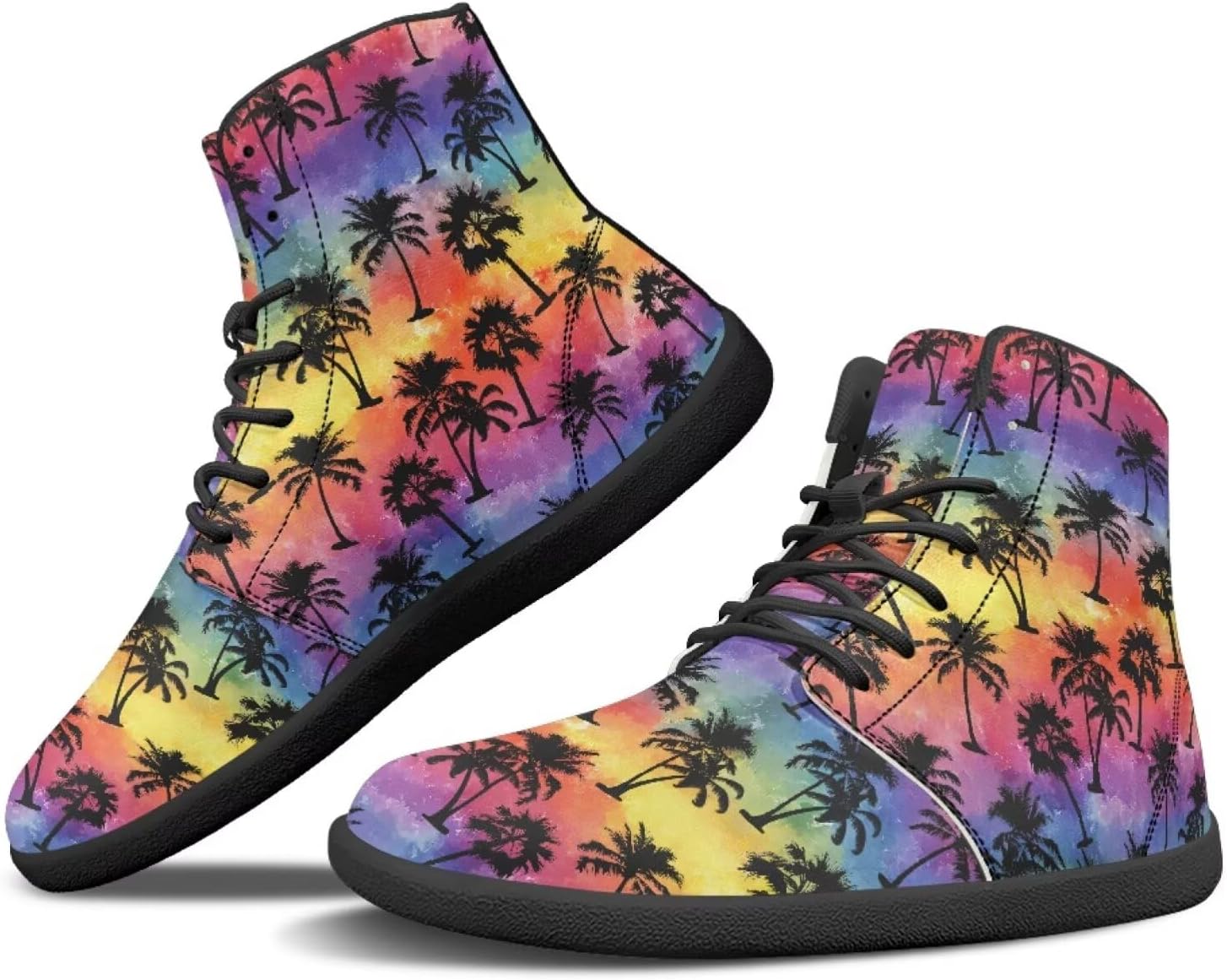 

Кроссовки Binienty Minimalist с широким носком, без подъема, легкие для спорта и повседневной носки, Hawaii Palm Tree