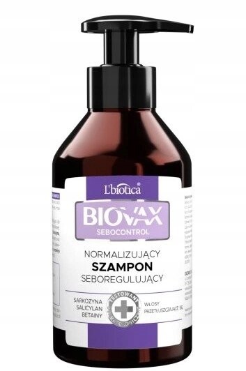 

Шампунь для жирных волос, 200 г. BIOVAX sebocontrol, Oceanic