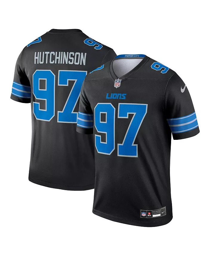 

Мужская футболка Aidan Hutchinson Detroit Lions Legend Nike, черный