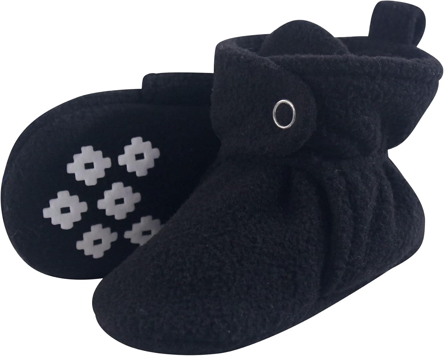 

Детские уютные флисовые пинетки Little Treasure унисекс, черный