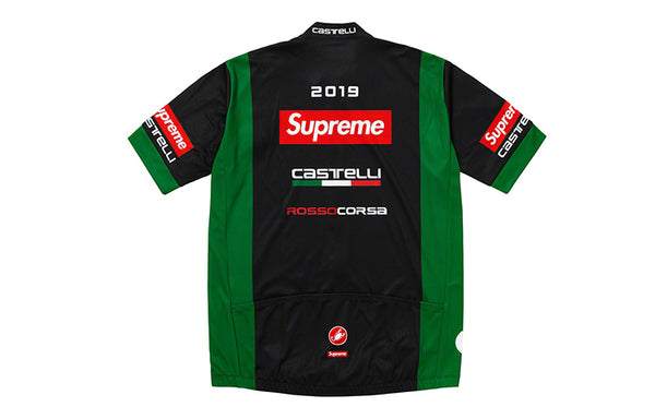 Футболка ss19 x castelli cycling jersey crossover bike short sleeve green Supreme, зеленый — фото 2