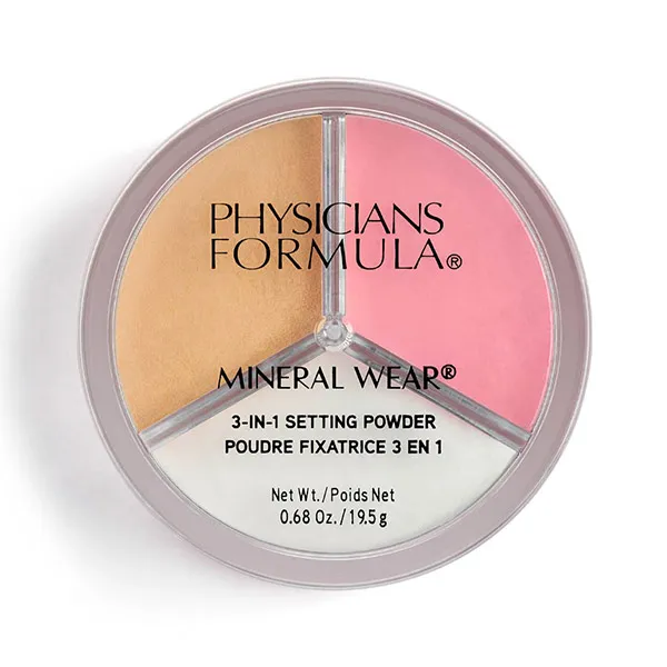 

Прозрачная закрепляющая пудра Mineral Wear 3-In-1 Setting Powder Physicians Formula, 1 UD