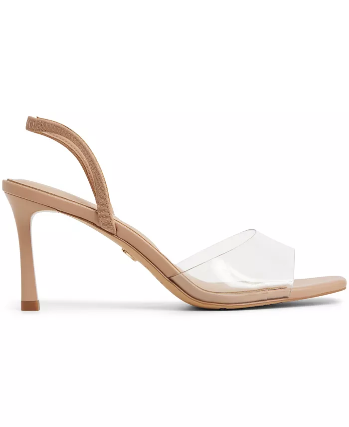Женские босоножки Andyana с открытой пяткой и высоким каблуком ALDO, коричневый/бежевый — фото 4