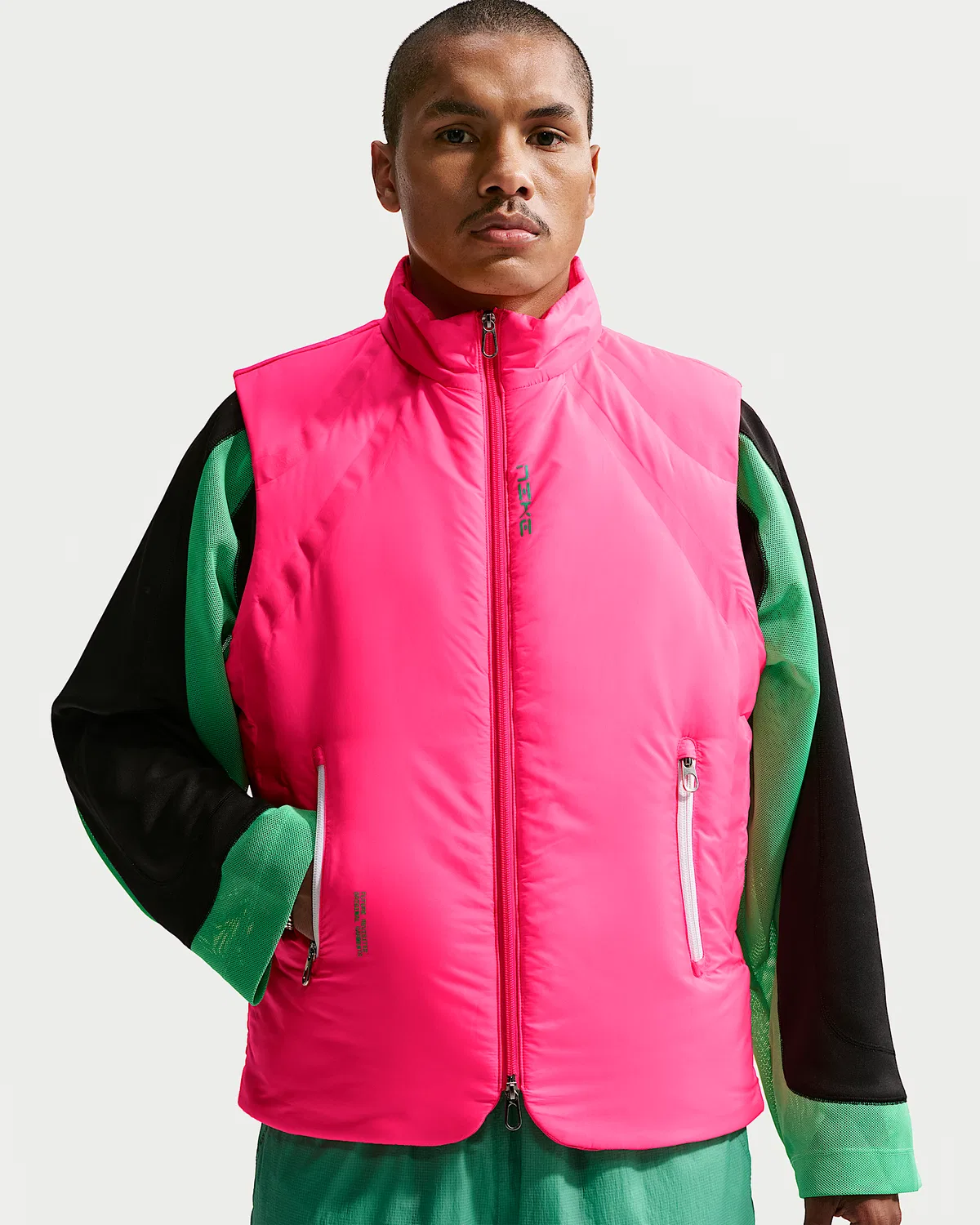 Мужской жилет Nike Project F.R.O.G. с утеплителем Fused Filled, Hyper Pink/White/Green Shock