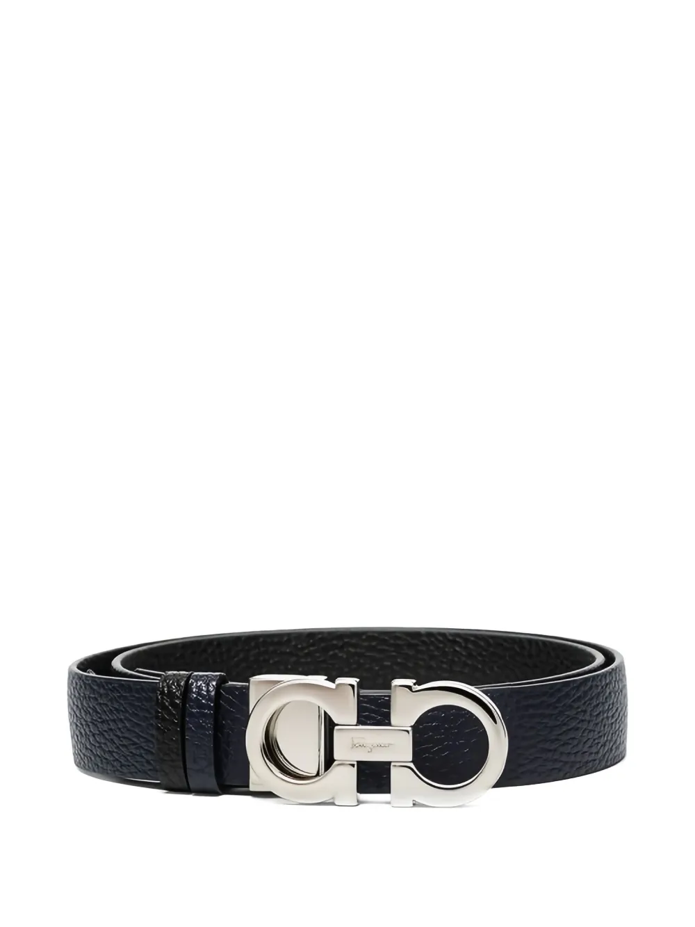 

Кожаный ремень с пряжкой Ганчини Ferragamo, синий