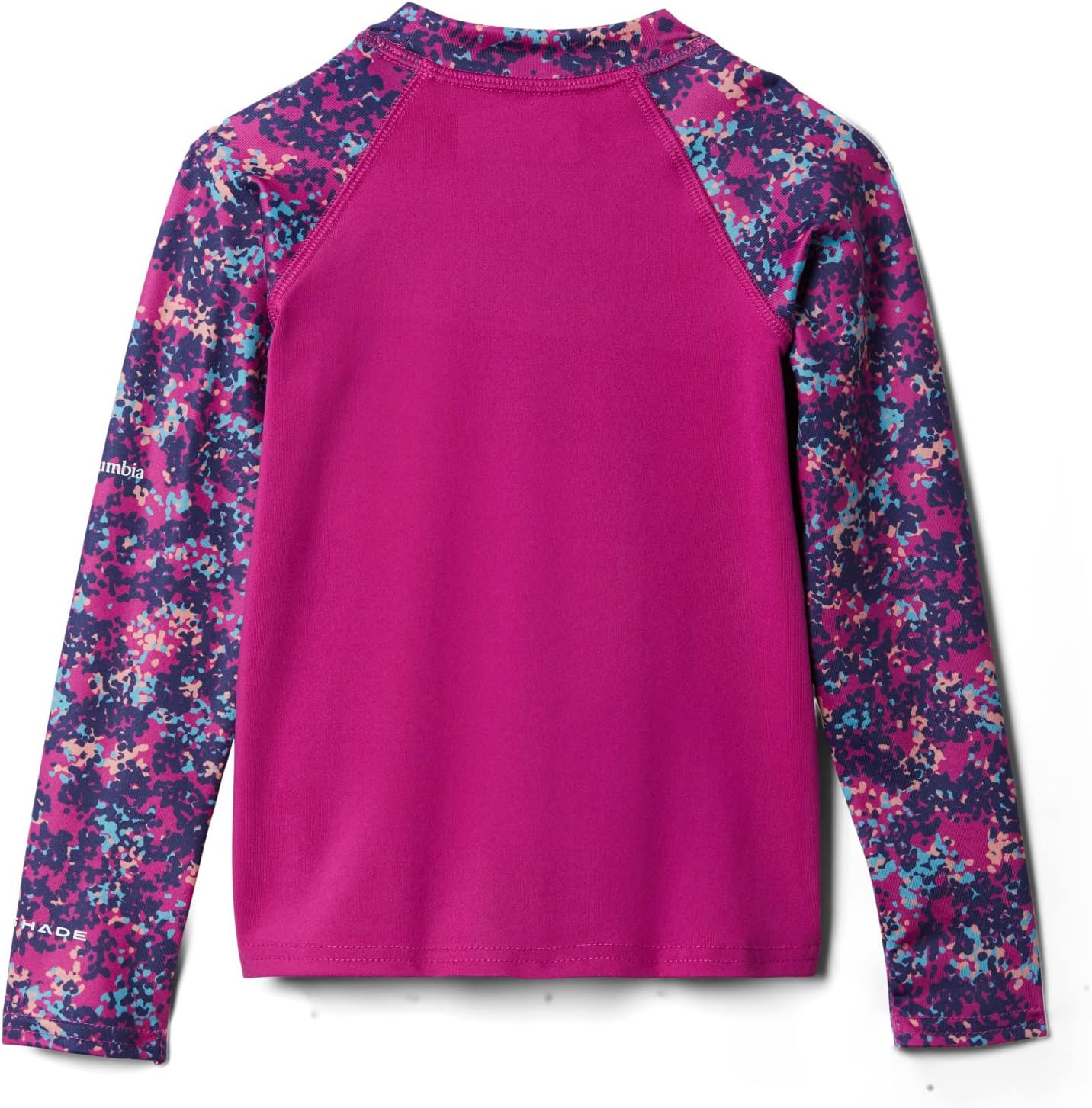 Футболка Columbia Unisex-Child Sandy Shores Printed Long Sleeve Sunguard, Wild Fuchsia/Wild Fuchsia Dotty Disguis — фото 4