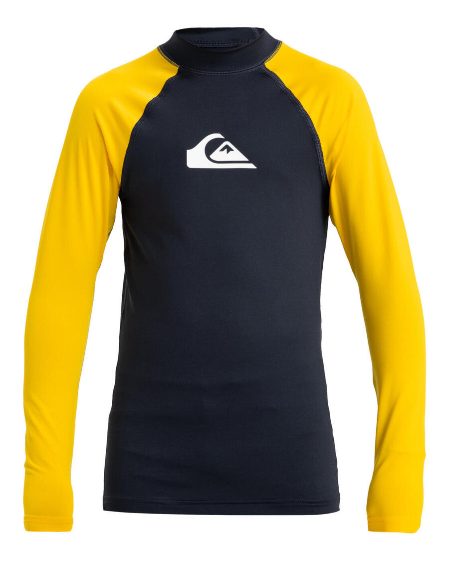 

QUIKSILVER Футболка для серфинга с длинными рукавами и защитой от ультрафиолета UPF 50 на каждый день Blue Boy