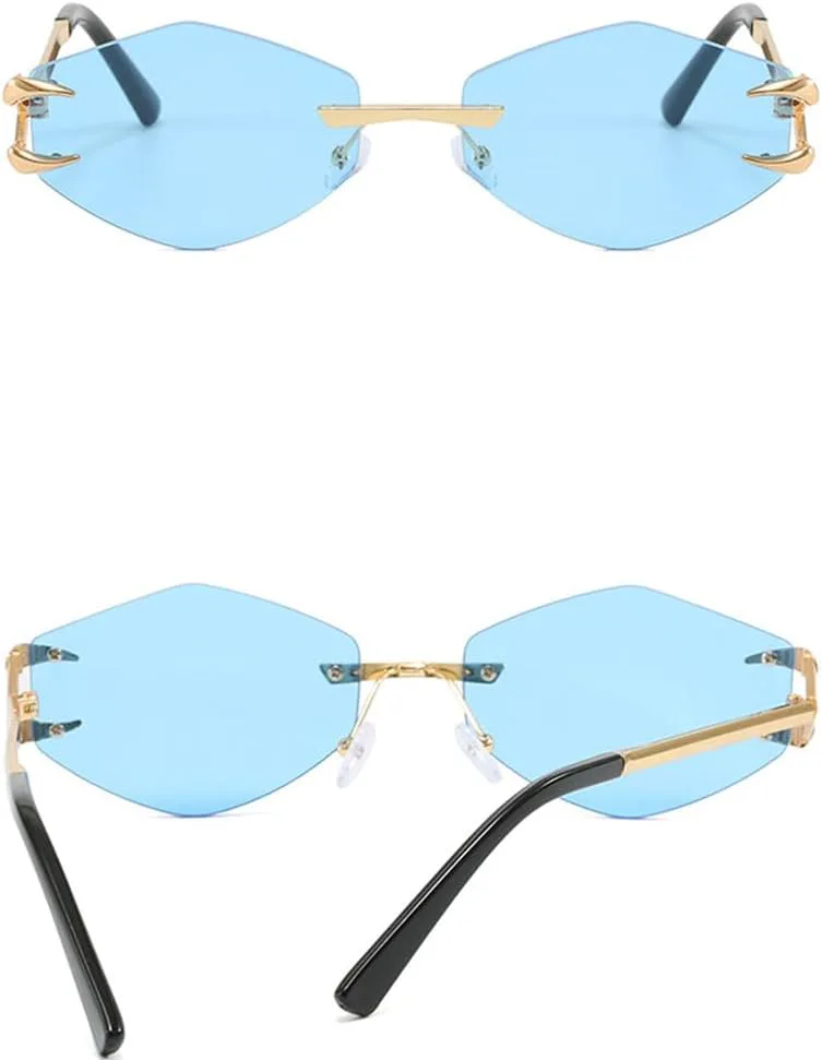 

Солнцезащитные очки UV400 с безободковыми металлическими градиентными линзами для женщин и мужчин, для бега и занятий спортом на открытом воздухе generic, S030-c3