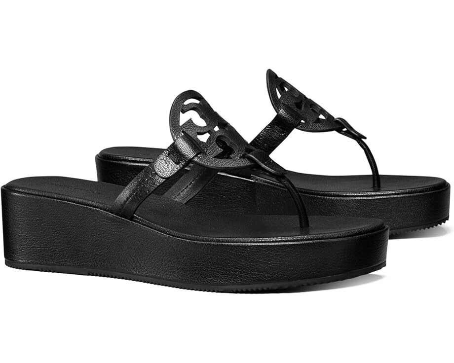 

Сандалии Tory Burch Miller Wedge 25mm, цвет Perfect Black