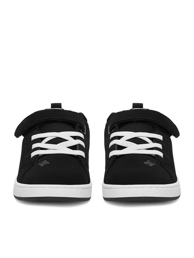 DC Shoes Кроссовки EO-COURT GRAFFIK ELASTIC TODDLER DC02547002 черные — фото 3