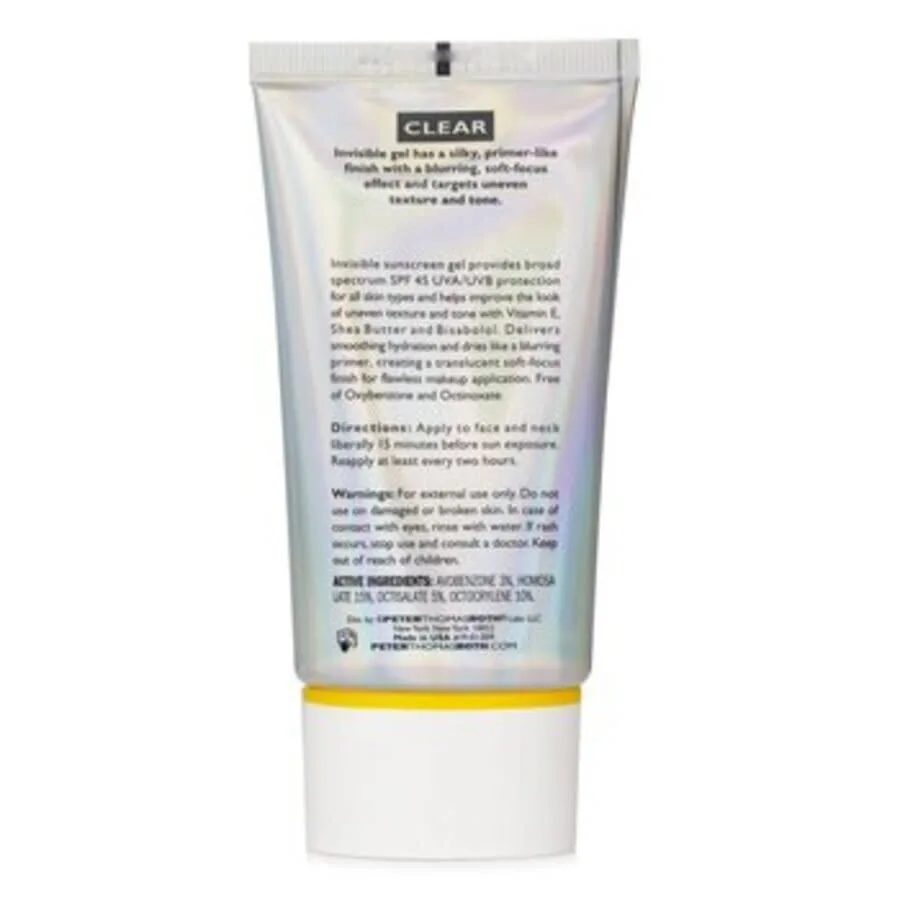 Солнцезащитный лосьон для лица Peter Thomas Roth Ladies Max Clear Invisible Priming SPF 45, 1,7 унции, уход за кожей 670367014905 — фото 3