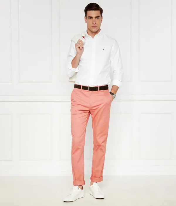 Брюки чинос Denton Regular fit Tommy Hilfiger, розовый — фото 2