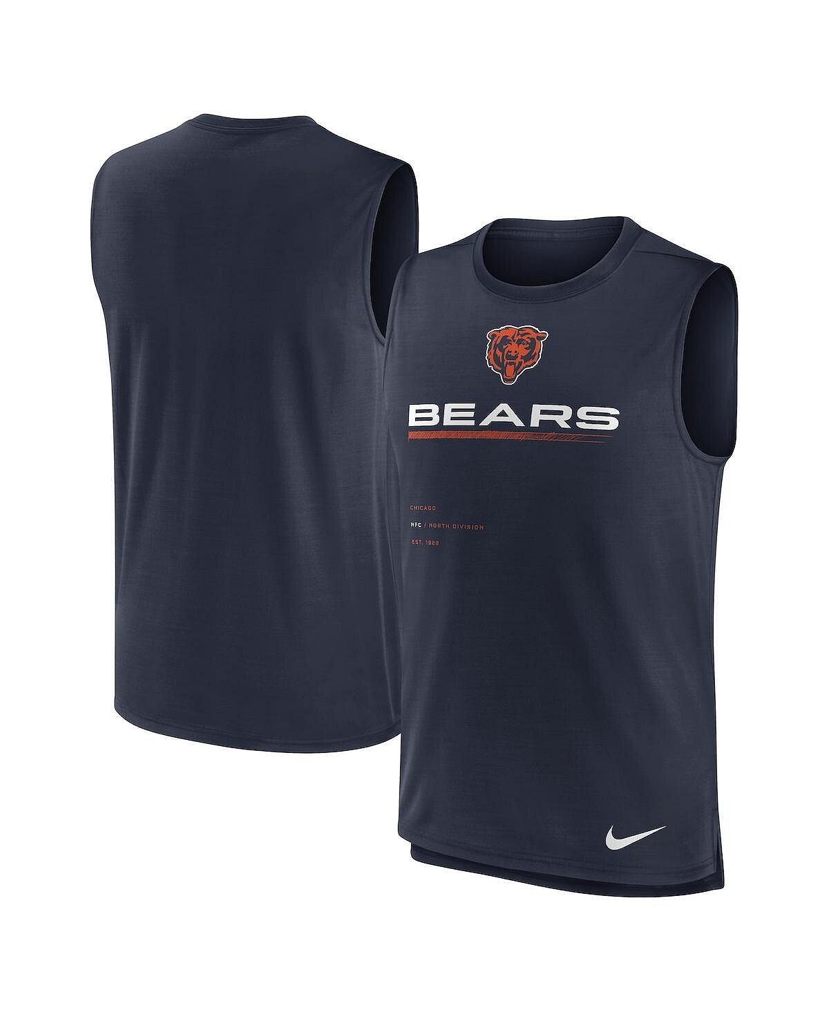 

Мужская темно-синяя майка Chicago Bears Muscle Trainer Nike