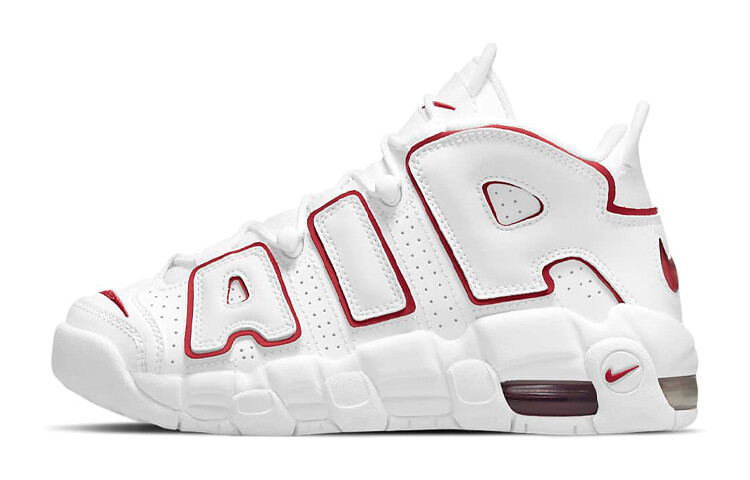 Кроссовки Nike Air More Uptempo 'White Varsity Red Outline' 2018/2021 GS