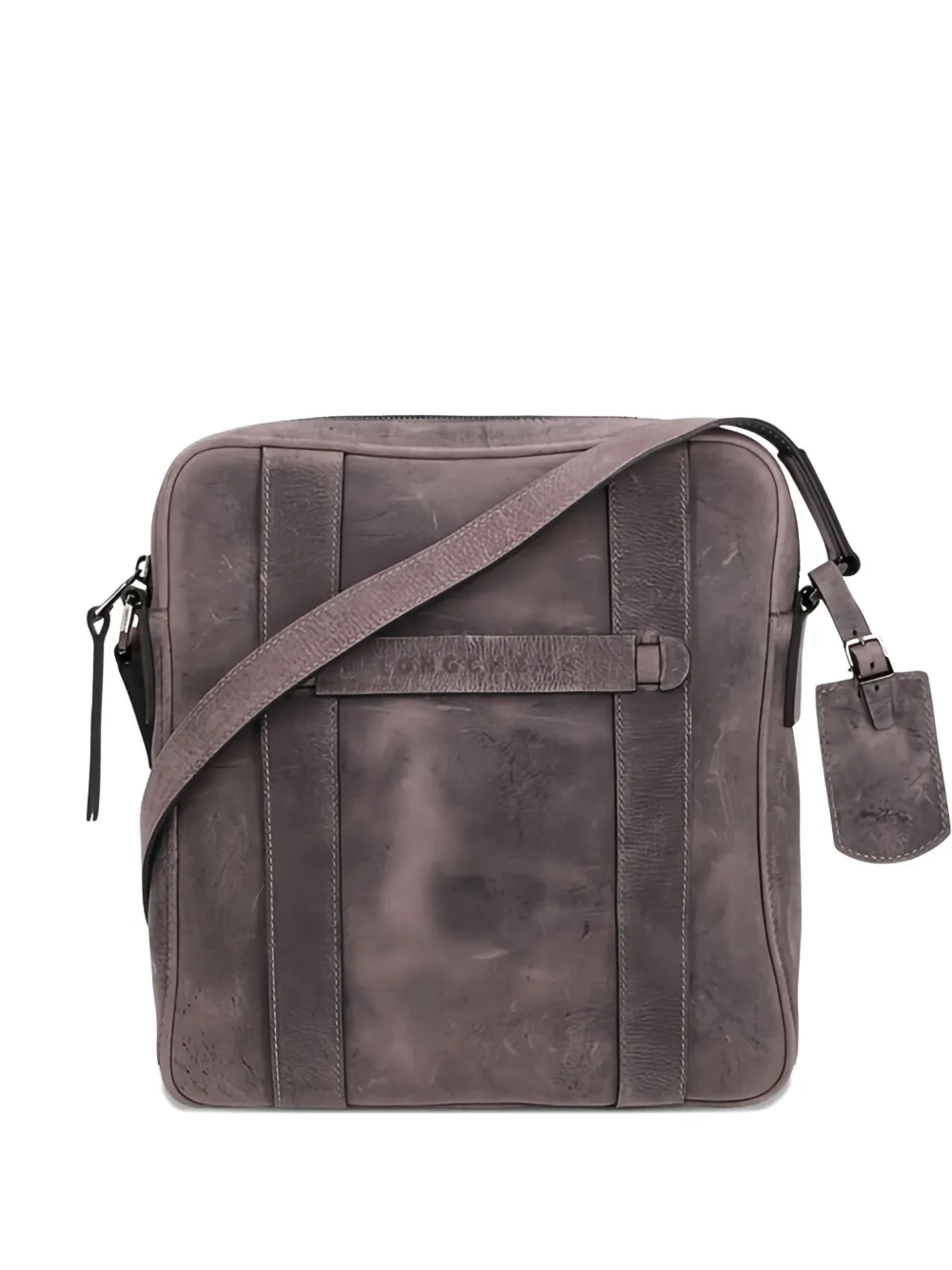 

Сумка через плечо из кожи Kudu Longchamp, серый