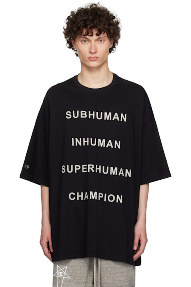 

Черная футболка Champion Edition Tommy Rick Owens