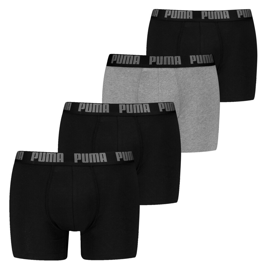 

Трусы PUMA Boxer shorts, цвет mottled grey/black
