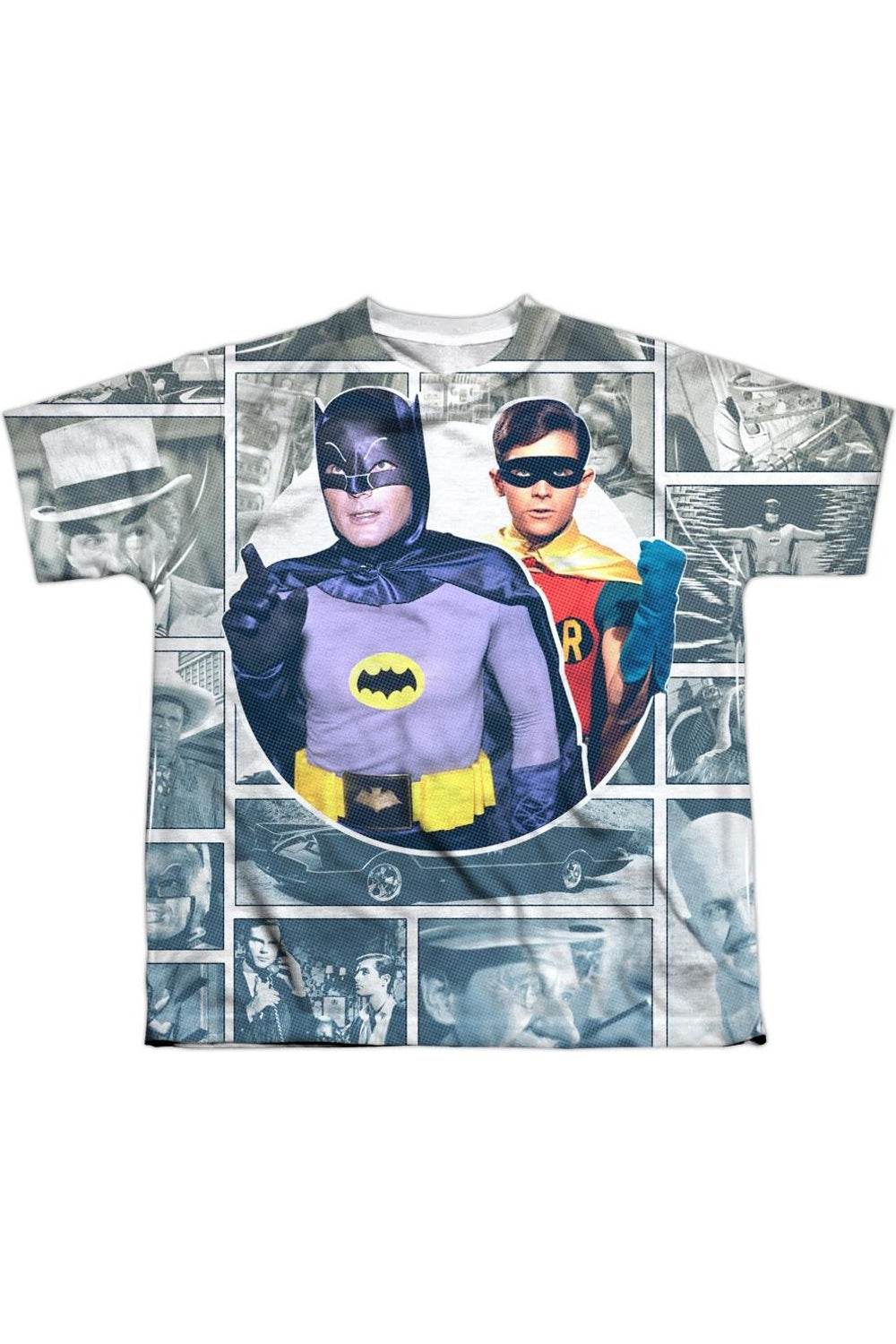 

Футболка с коротким рукавом для детей с принтом из классического сериала "Бэтмен" 60-х Gildan, белый