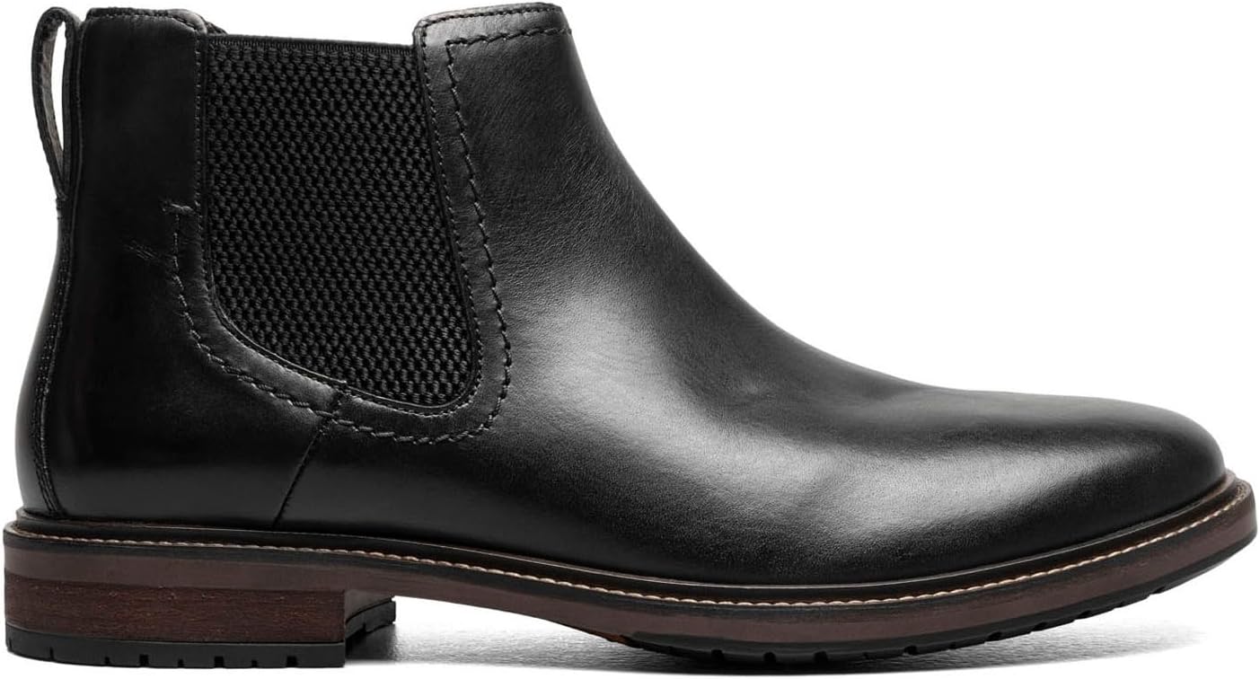 Мужские ботинки Florsheim, Forge, с гладким носком и эластичными вставками, черный — фото 2