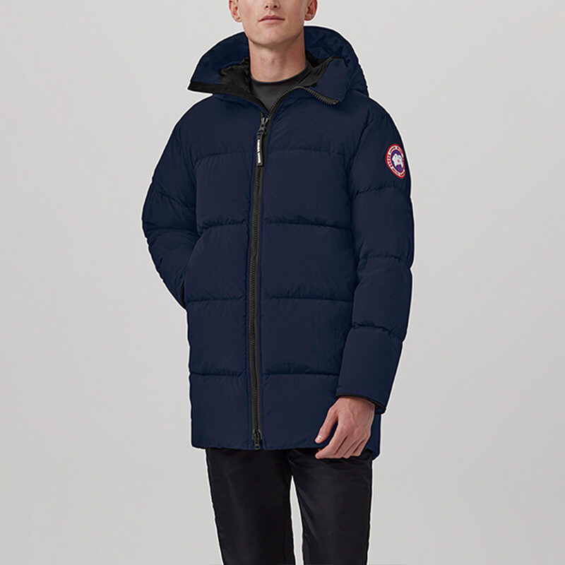 Коллекция осень-зима 23, пуховик мужской, атлантический темно-синий Canada Goose — фото 2