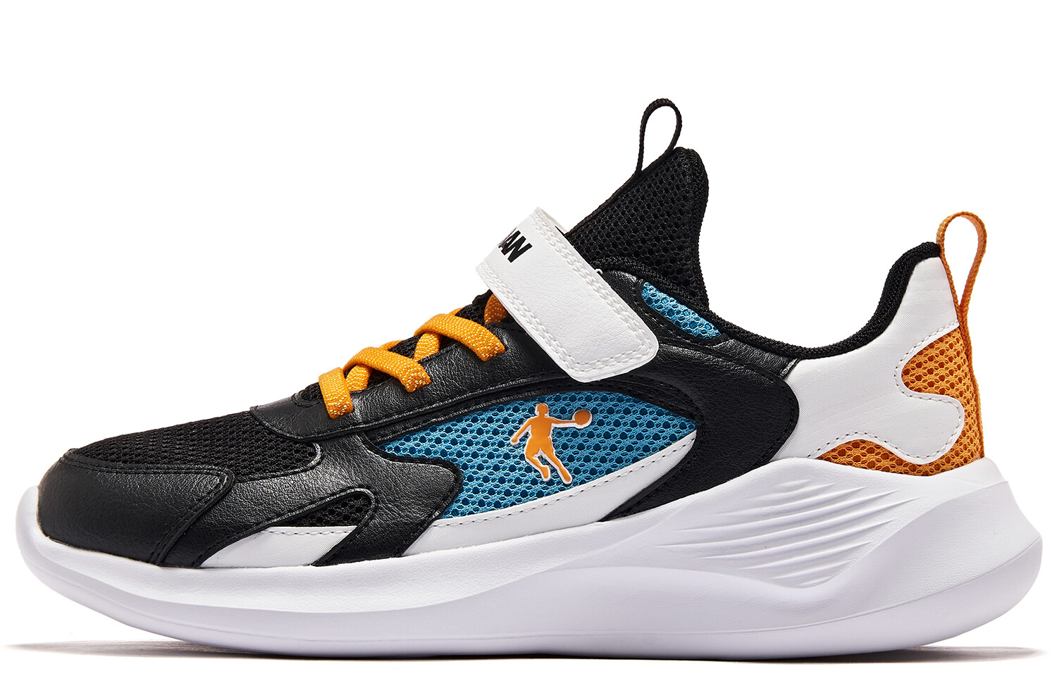 

Детские кроссовки GS Low-top Laser Orange/Black/Light Orewood Brown/Hyper Jade Qiaodan